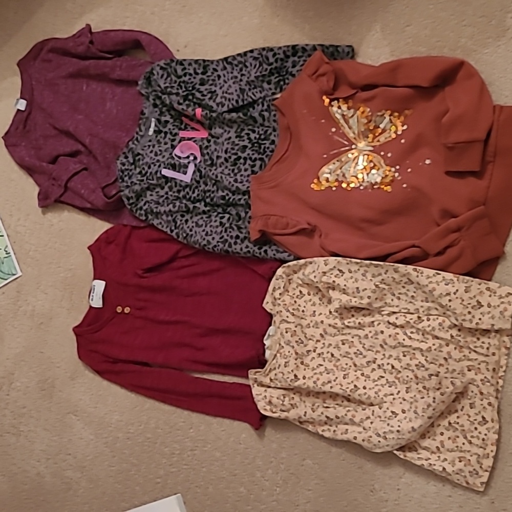 Girls long sleeve shirts